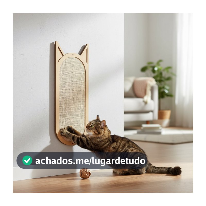 Arranhador Para Gato Parede Sisal 50x20 Grande Brinquedo Pet Ricapet