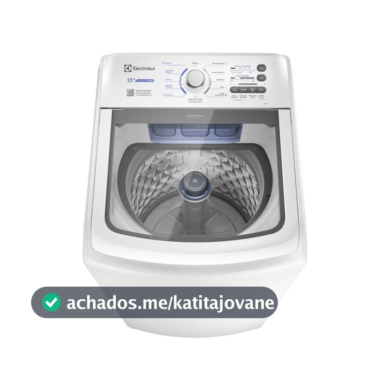 Máquina de Lavar Electrolux 13kg Branca Essential Care com Cesto Inox e Jet&Clean (LED13)