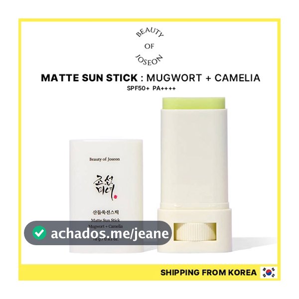 BEAUTY OF JOSEON Bastão De Sol Fosco : Artemísia + Camélia 18g