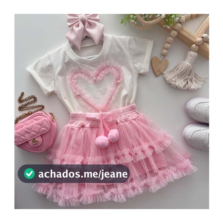Conjunto Infantil tule menina blusa e saia verãno blogueirinha