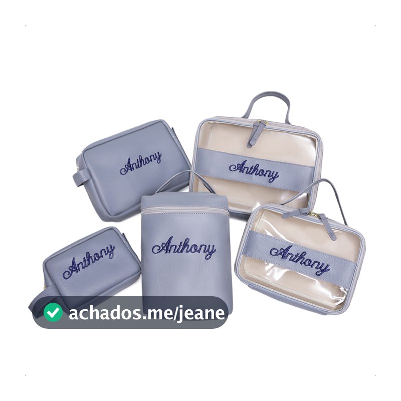 KIT/5/NECESSER/BORDADO/NOMES/BEBE/MAMÃE/MATERNIDADE