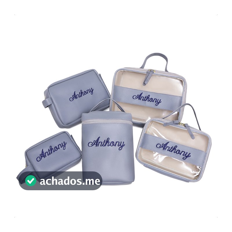 KIT/5/NECESSER/BORDADO/NOMES/BEBE/MAMÃE/MATERNIDADE