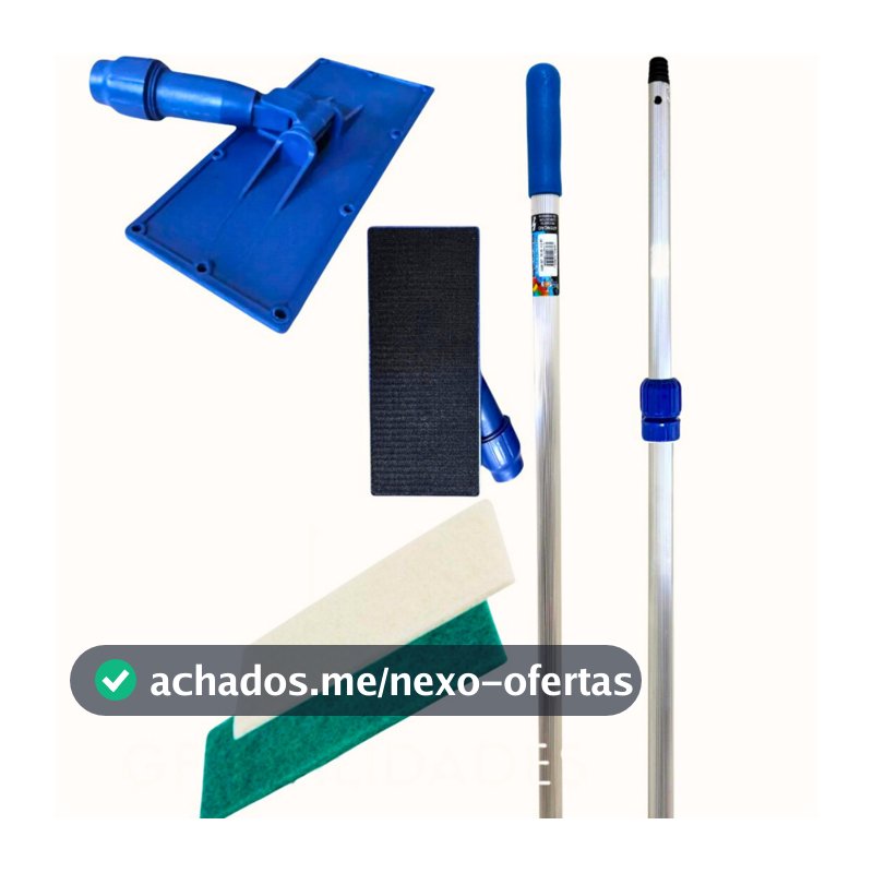 SUPORTE LIMPA TUDO COM CABO EXTENSOR ATÉ 3MT + DUAS FIBRAS ESCOLHER MEDIDA