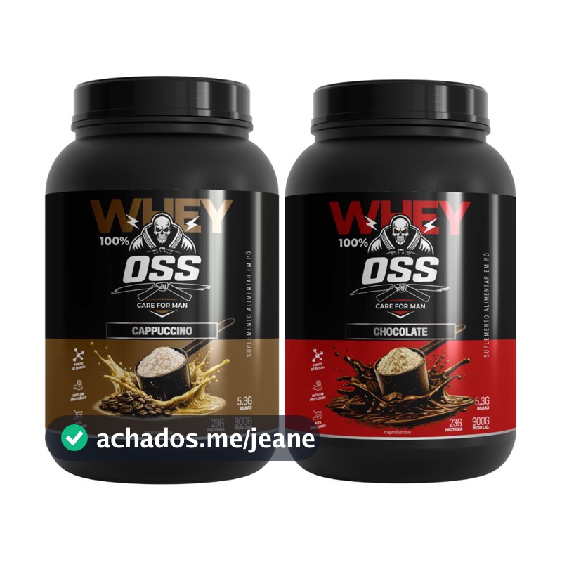 Kit 2 Whey Protein 100% Gourmet 900g Alta Performance | 23g Proteína + 5,3g BCAA