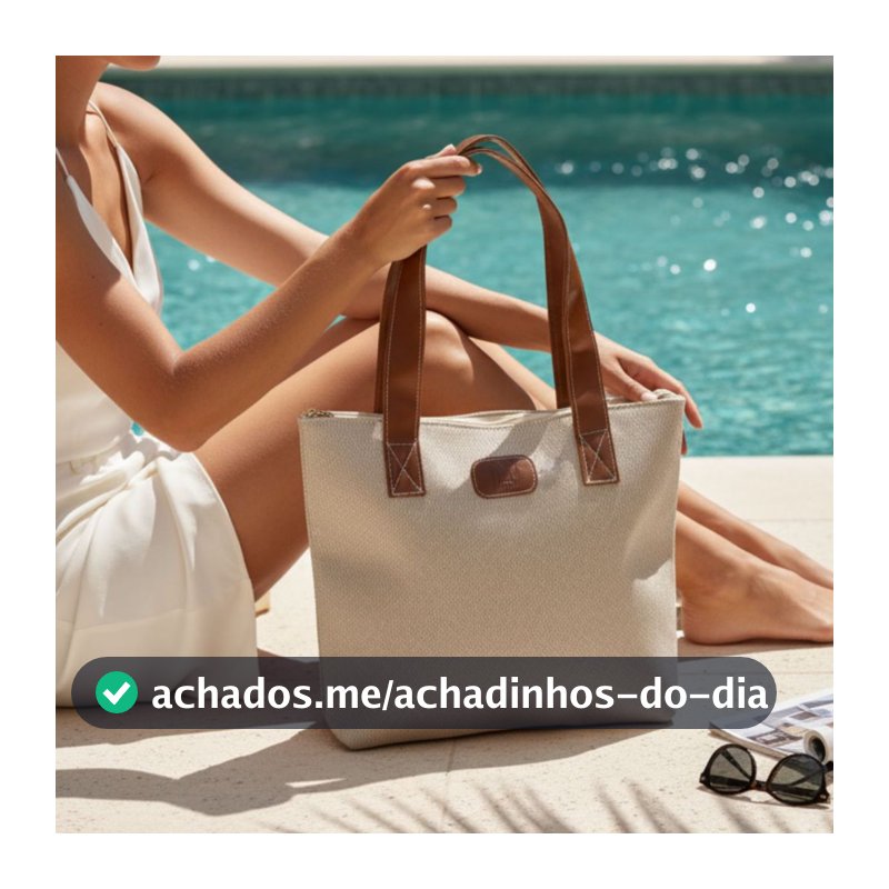 Bolsa Feminina Sacola Praia Casual Shopper Alça Costura Reforçada