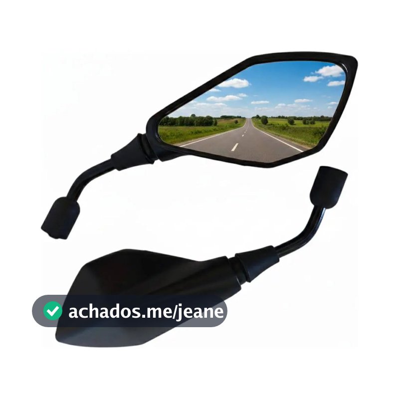 Retrovisor Par Z400 Modelo Kawasaki Rosca Honda Fixo Haste Mini Esportivo Titan Fan 125 150 160 Bros XRE
