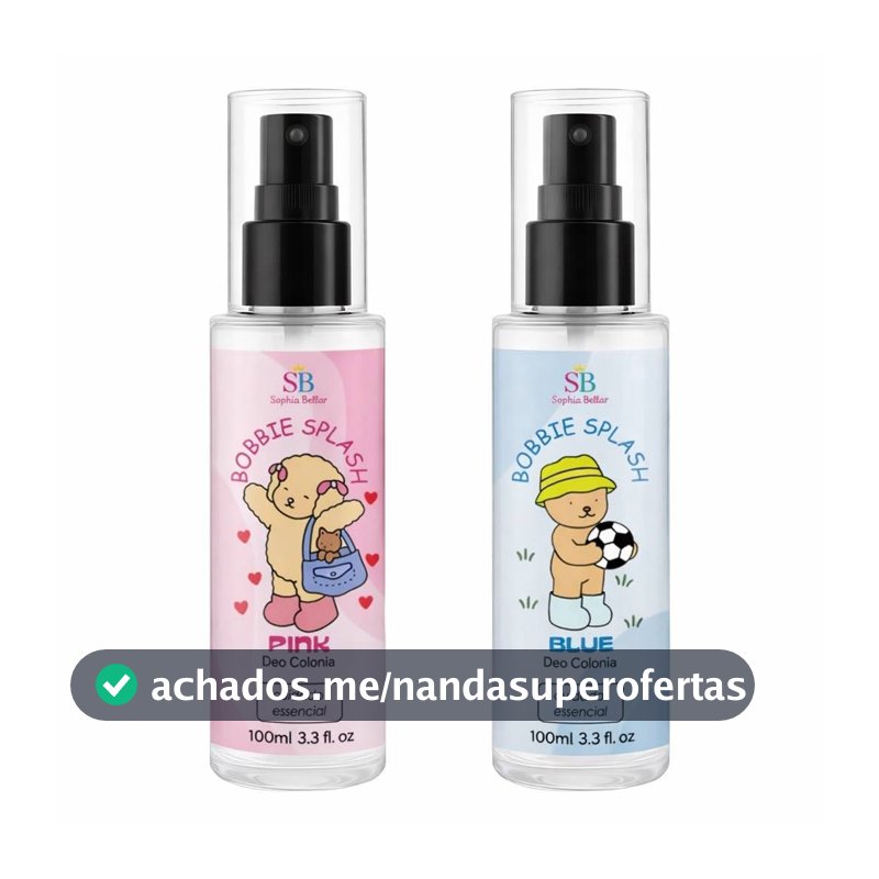 Kit Body Pink & Blue Splash Sophia Bellar – Colônias Infantis 100ml | Menina & Menino