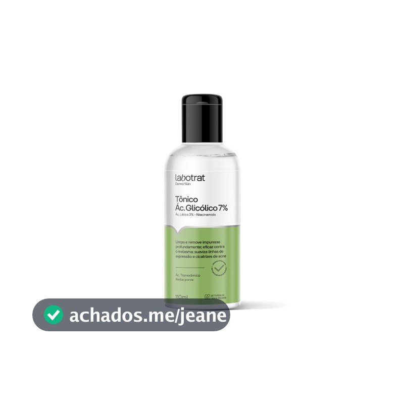Tônico Ácido Glicólico 110ml Labotrat | Controle de Oleosidade e Clareamento