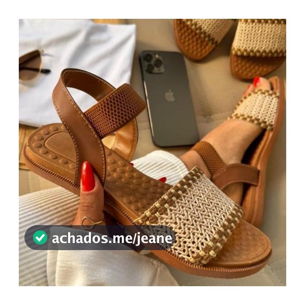 Sandália Feminina Ortopédica Ideal para uso na Praia e no Verão Juta  - Promoção !