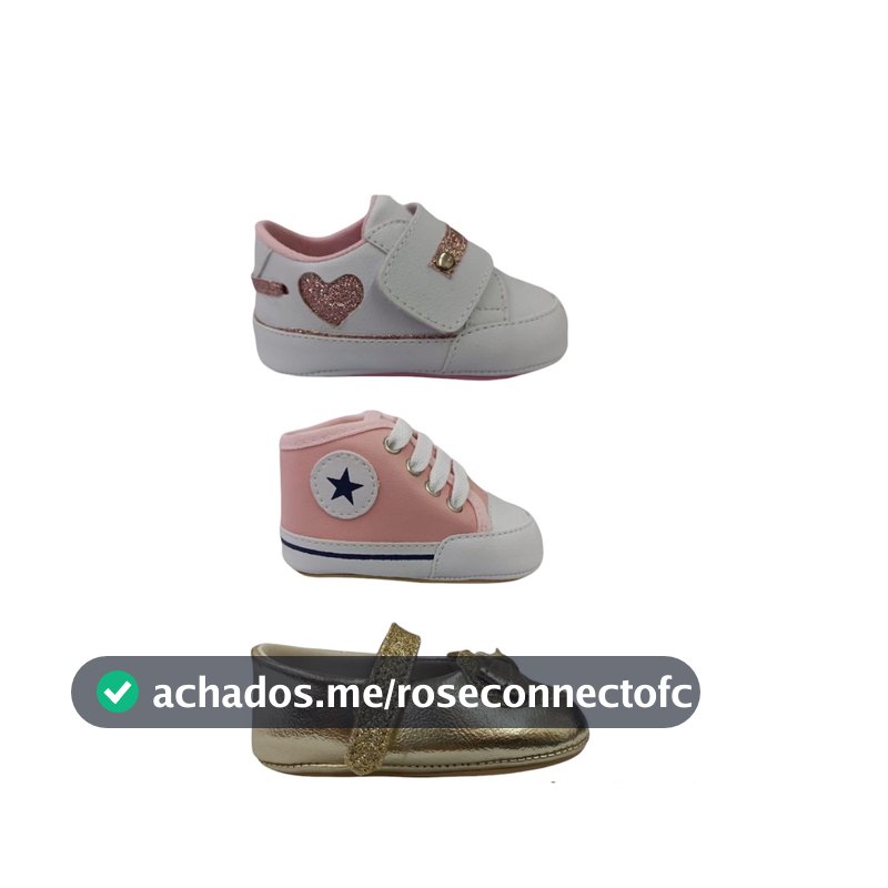 kit 3 pares sapatinho infantil bebê menina direto da fabrica