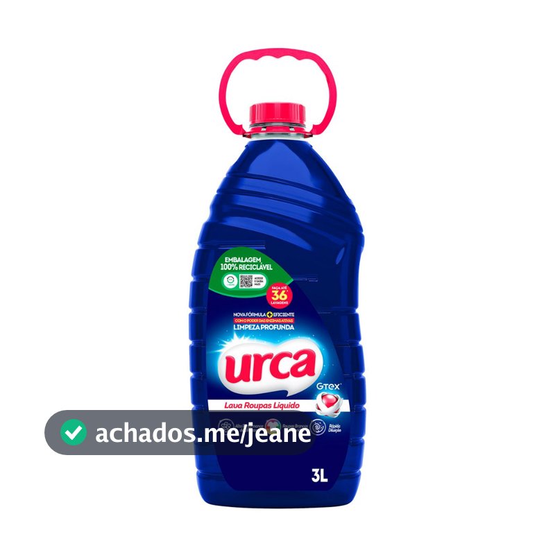 Lava Roupas Liquido  Urca Azul - 3l