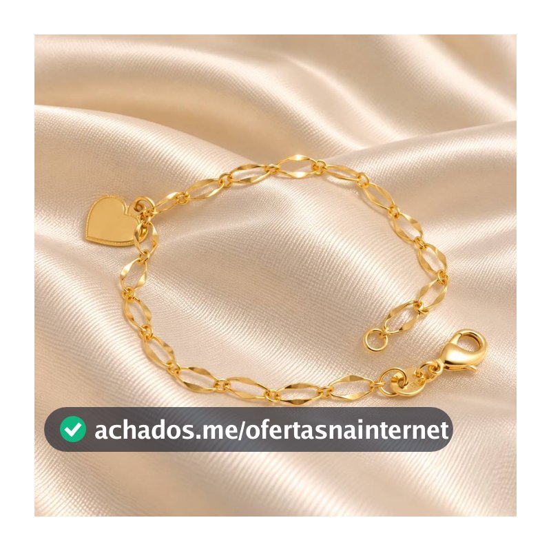 Pulseira Femenina Delicada Banhada  Ouro 18k
