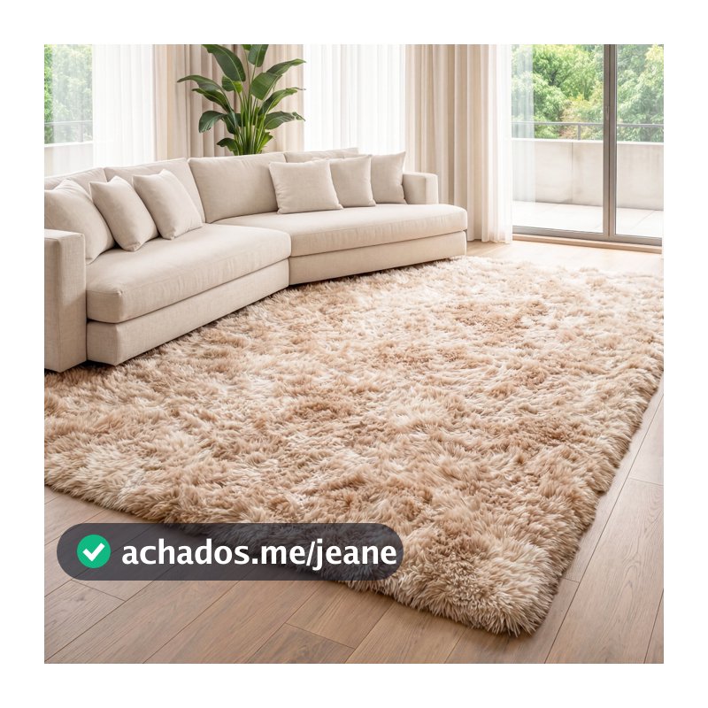 Tapete Sala Grande 3,00 x 2,00 Peludo Felpudo Várias Cores Promoção