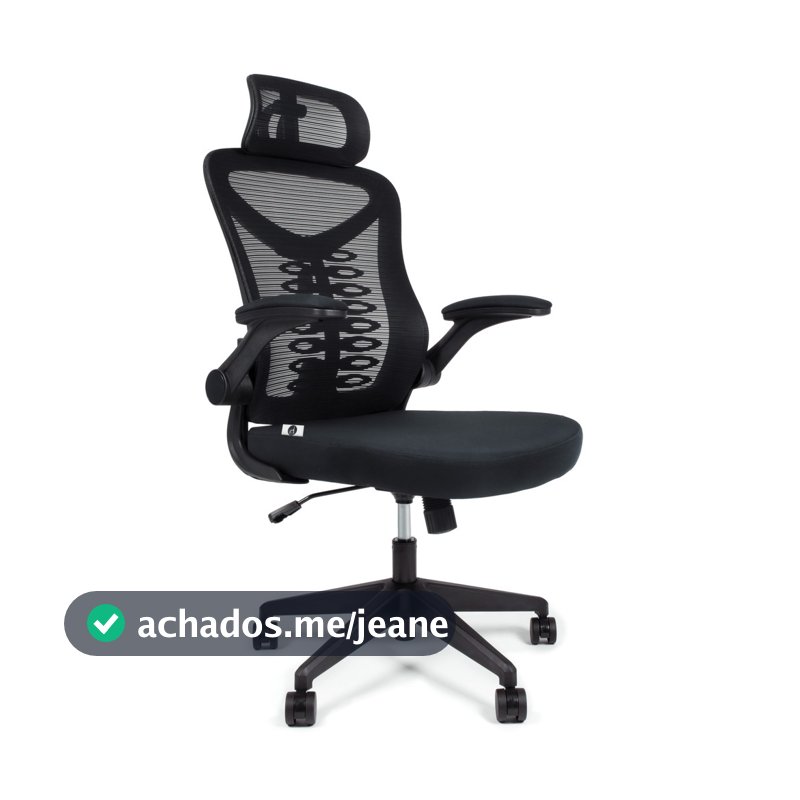 Cadeira Escritório Ergonômica Gogo Premium Chair GO200 Com Ajuste Lombar e Apoio de Cabeça Original NR17