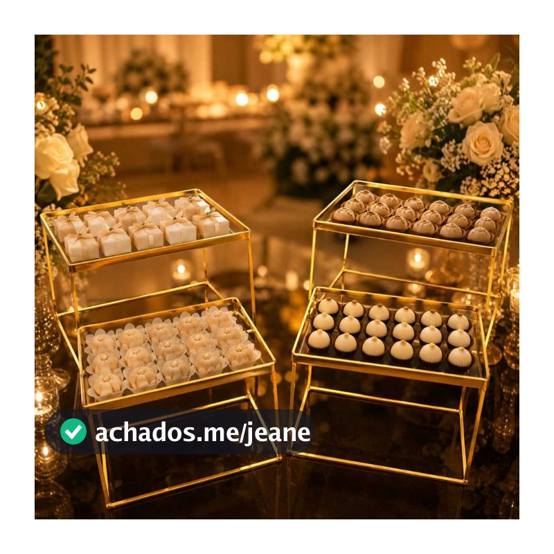 KIT 4 DOCEIRAS CUBO PARA DECORACAO DE FESTA>ANIVERSARIO>CASAMENTO