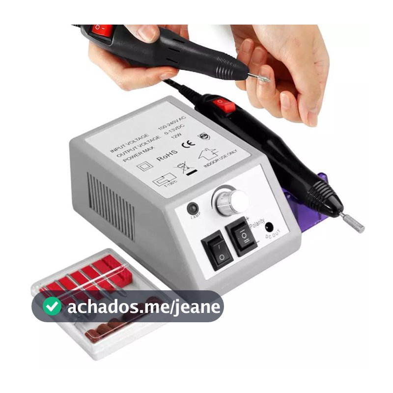 Lixadeira Lixa Motor De Unha Elétrica Profissional Mercedes 2000-envio imediato