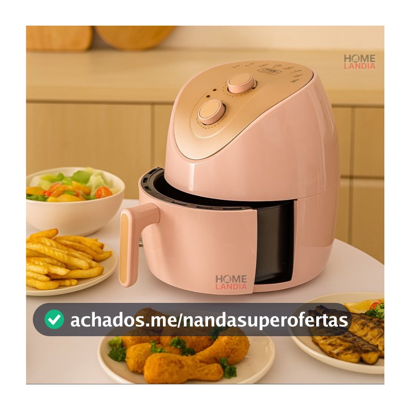 Fritadeira Air Fryer  Home Land 4L- Coloridas