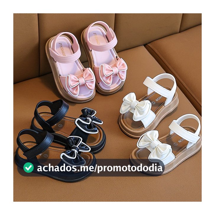 Sandálias Infantis Elegantes Princesa Princesa de Laço de Menina Sapatos Luz Suave