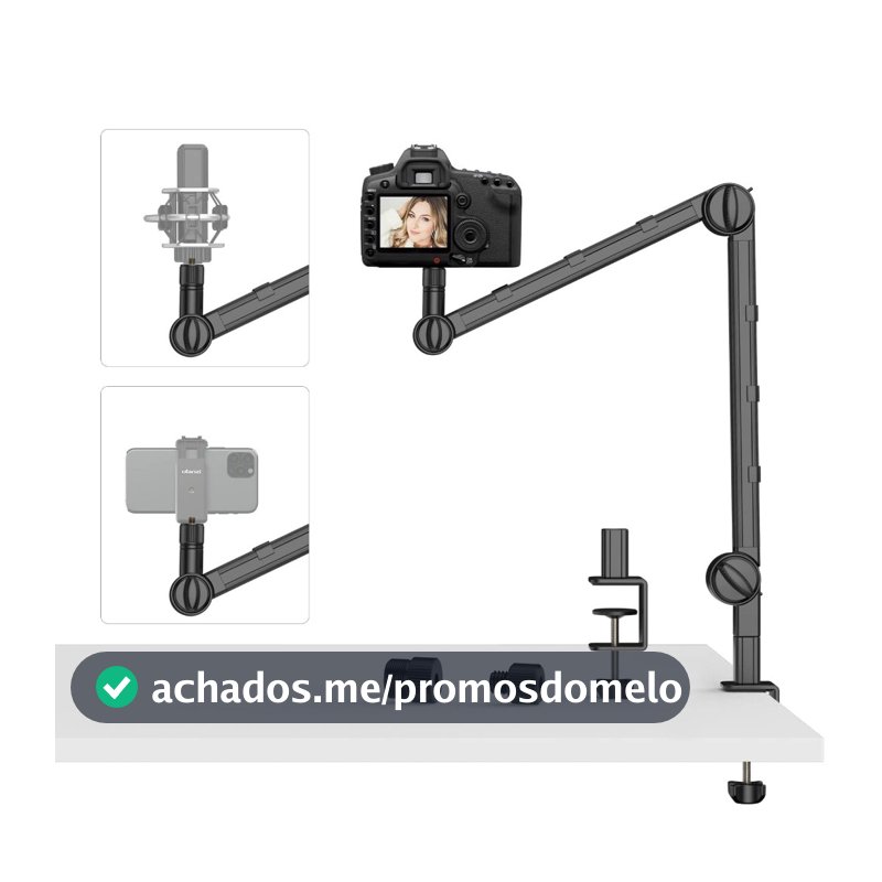 ULANZI VIJIM LS25 Suporte de Mesa para Vista Superior – Compatível com Câmera e Celular