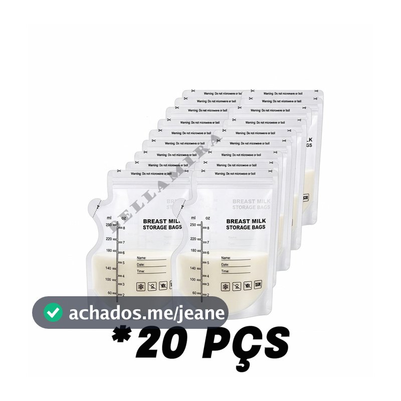 Kit 20 Pçs Un Saco Saquinhos Congelar Leite Maternidade Bebê，Vedação À Prova De Vazamentos, Armazenamento Portátil
