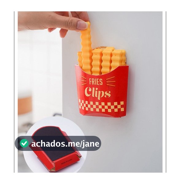 KIT 12 Clipes Prendedores Ímã Batatas Fritas Seladoras À Prova De Umidade Vedação De Conservação Fresca WL-2687