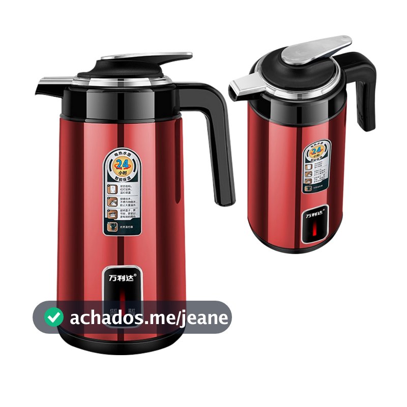 Chaleira Elétrica Inox 1.8L 1350W Base 360° Desligamento Automático Rápida Café Chá Moderna Segura Top