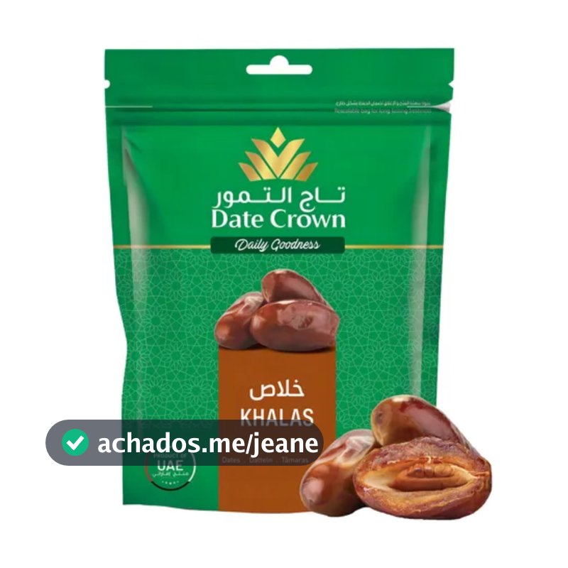 Tamaras Khalas Importadas de Dubai Date Crown Pacote 500g
