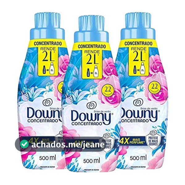 Kit com 03 amaciante de Roupas Downy 500ml brisa de Verão Envio com nota
