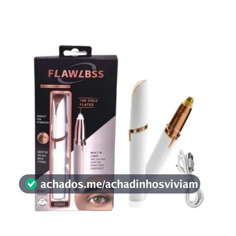ANA1108 Caneta Depiladora Para Sobrancelhas,Nariz, Buçu, Elétrica Recarregável USB
