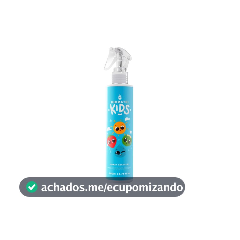 Spray Capilar Infantil Hidratei Kids 200ml Hidratação Proteção Desembaraçante Cabelos Macios