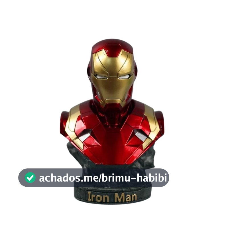 Busto Estátua Boneco Action Figure Homem de Ferro Prime Resina