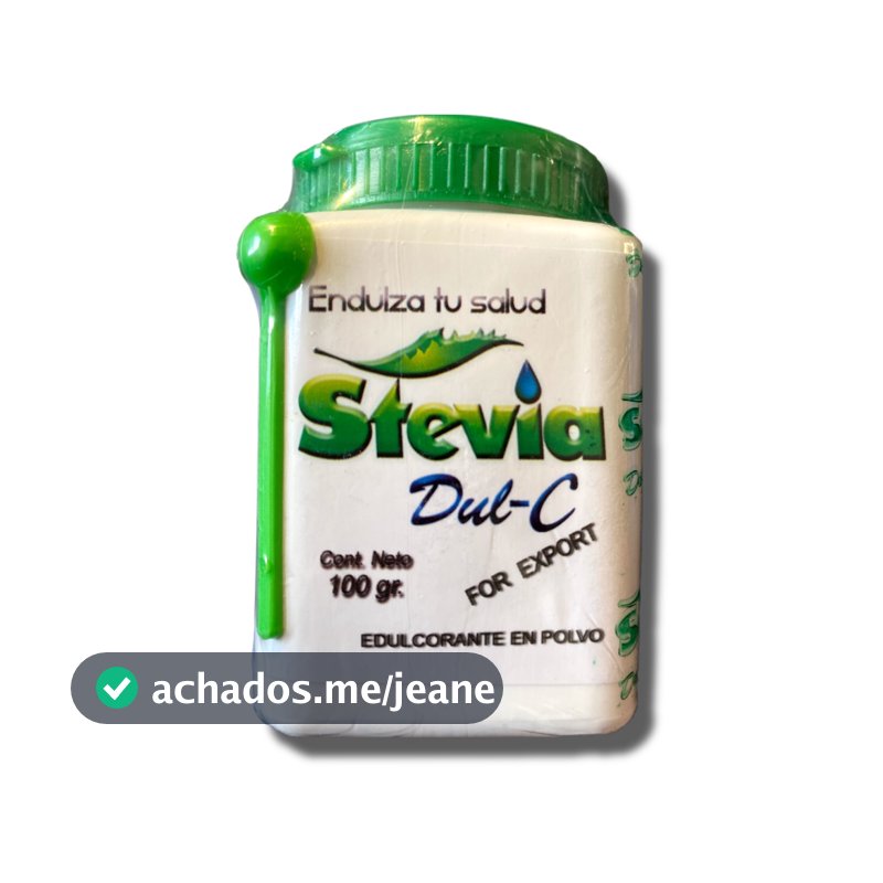Adoçante Stévia 100g - 100% Natural sem Amargor Residual Dul-C