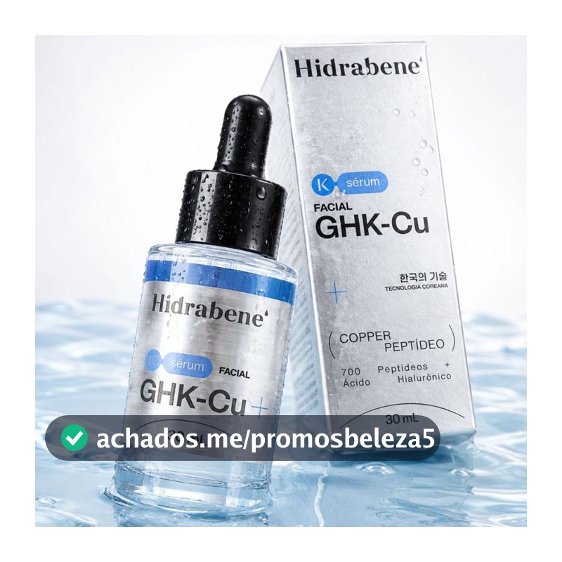 Hidrabene Sérum Facial GHK-Cu Peptídeo de Cobre – Firmeza e Densidade 700 Nano Peptídeos