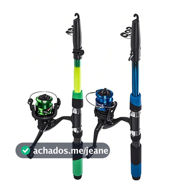 Kit 1-2 Vara De Pesca 60-120lbs Completa Com Molinete Esportiva Ao Ar Livre Robalo Portátil Com Linha