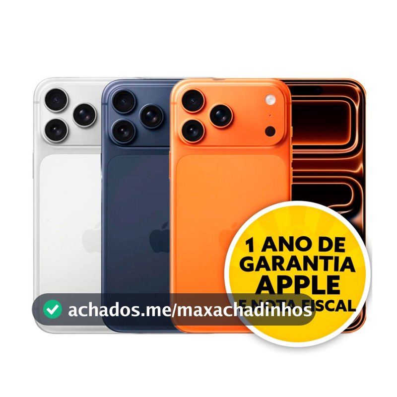 Celular IPhone 17 Pro Max 256GB 5G Dual E-sim Lacrado Original 1 Ano De Garantia