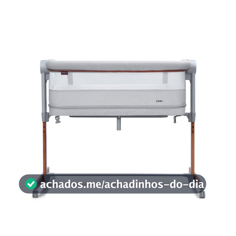 Berço e Cercado Hypnos 3 em 1 Portátil 0 a 13Kg Cinza Litet - BB692