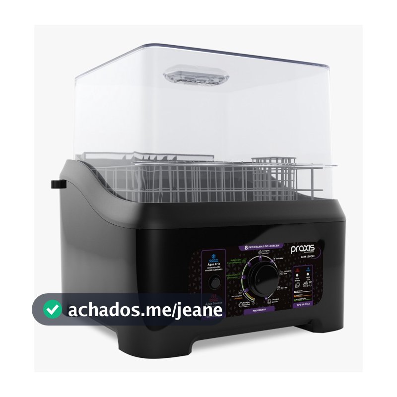 Lava-Louças Portátil Semiautomática Praxis – Preta