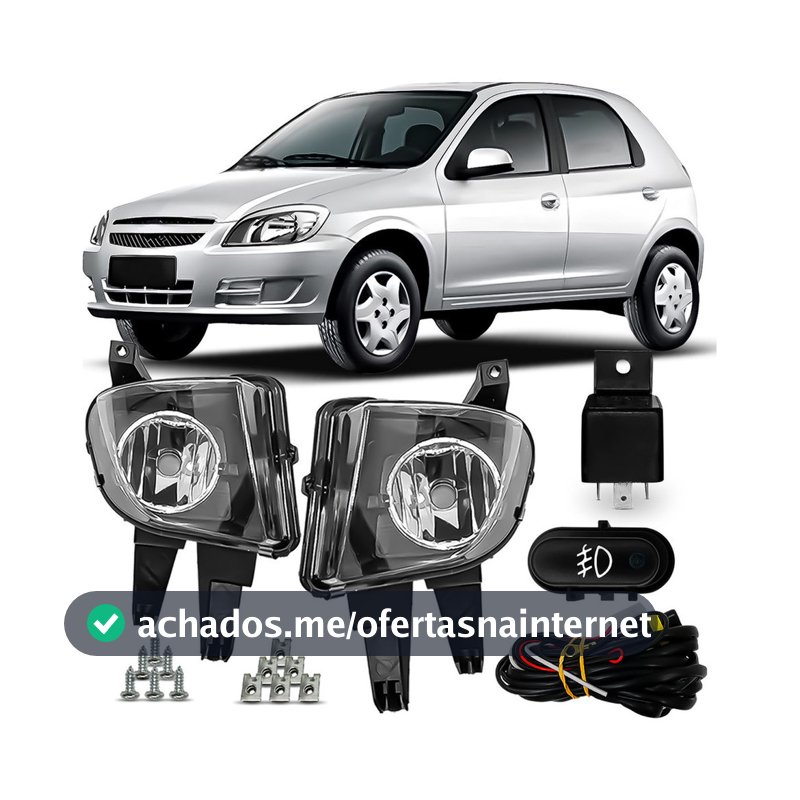 Kit Farolete De Milha Celta Prisma 2007 A 2012 Promoção