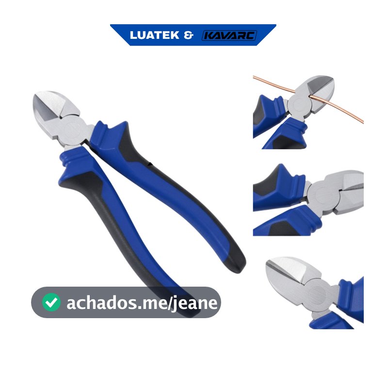 Alicate De Corte Afiado Diagonal Rente 6'' 160mm/8'' 190mm-LUATEK