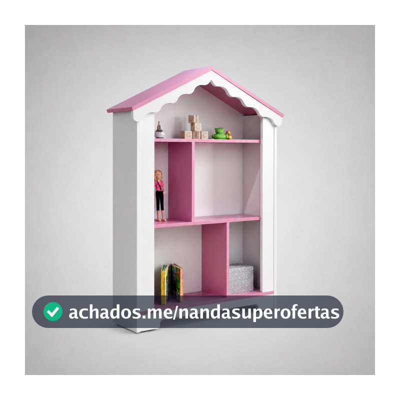 Estante Organizadora de Brinquedos Quarto Infantil Menina Blogueirinha MDF