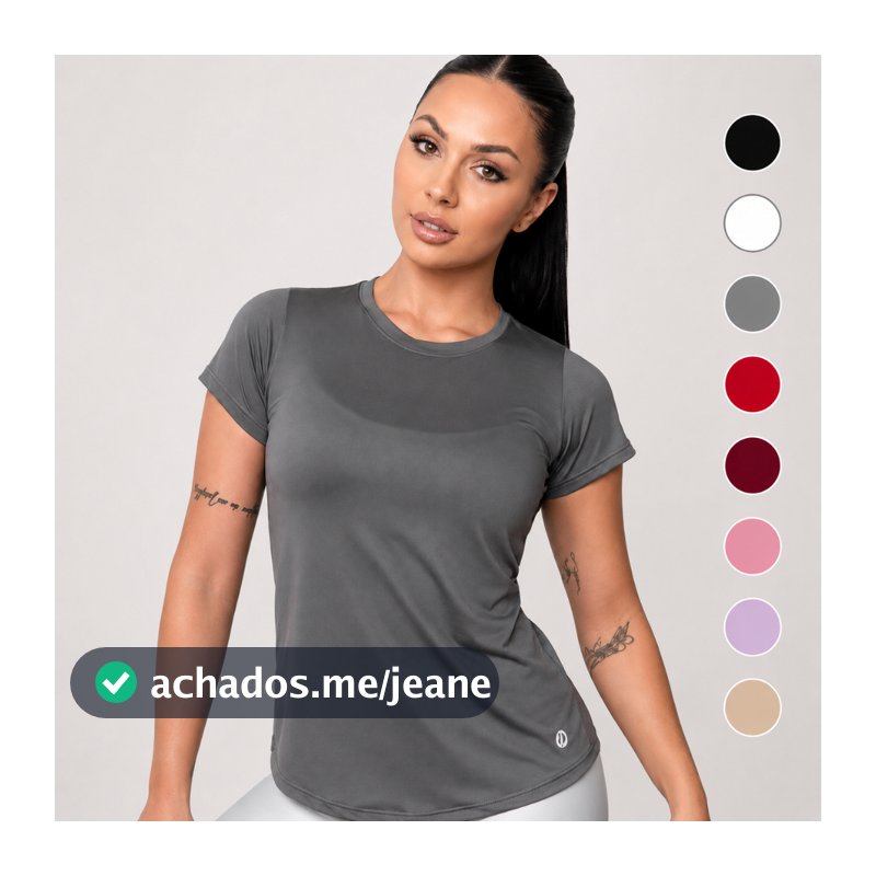 Camiseta Academia Feminina Dry Fit Treino Blusa Caminhada Musculação