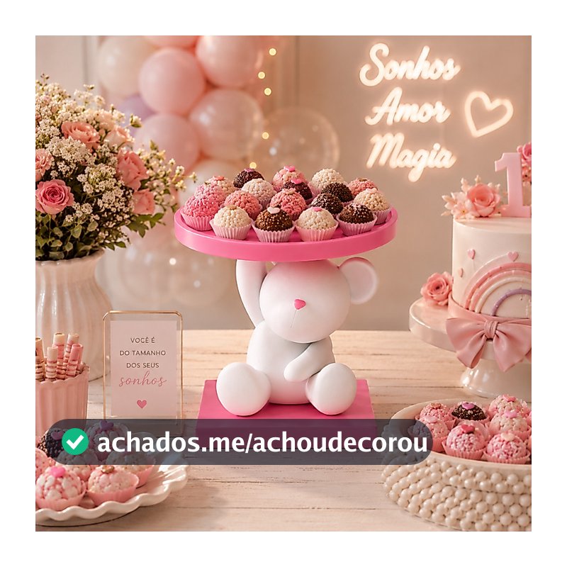 Suporte Expositor de doces e brigadeiros para festa infantil, decoração de festa de criança