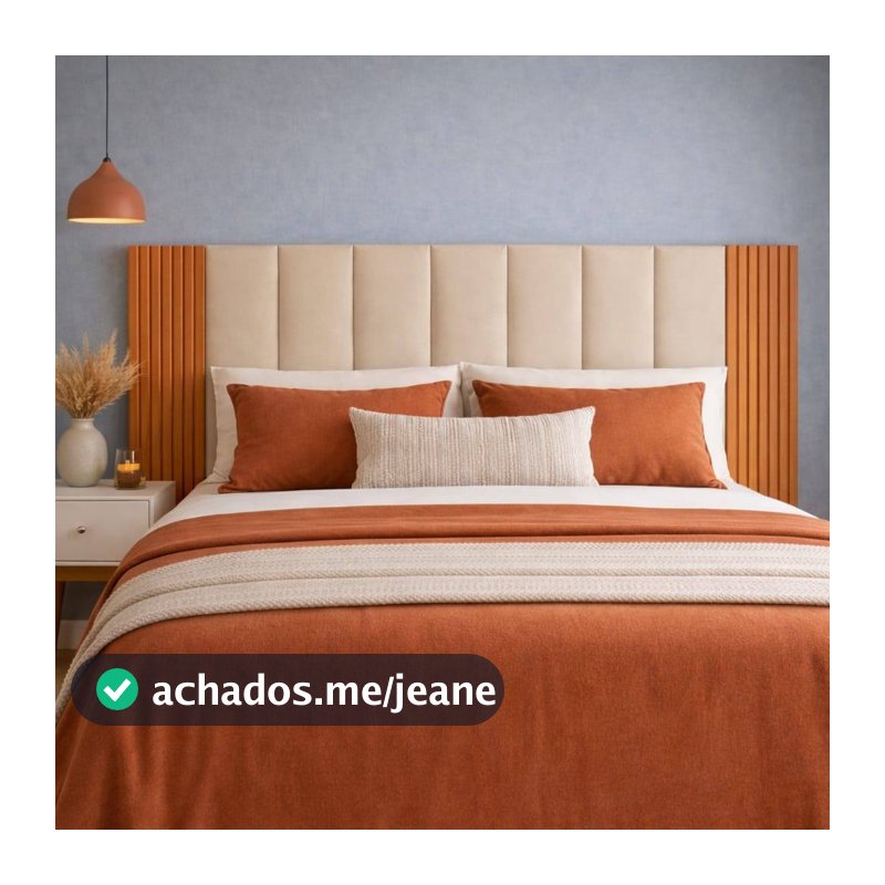 Kit até 12 Peças Cabeceira Modular +  Ripado  Para Cama Box Casal King Queen - Envio Full