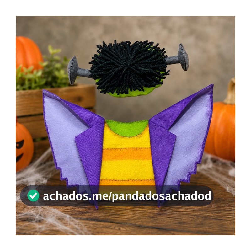 Bandana + cabelo frankenstein Halloween para cachorro, gato, coelho e porquinho da índia