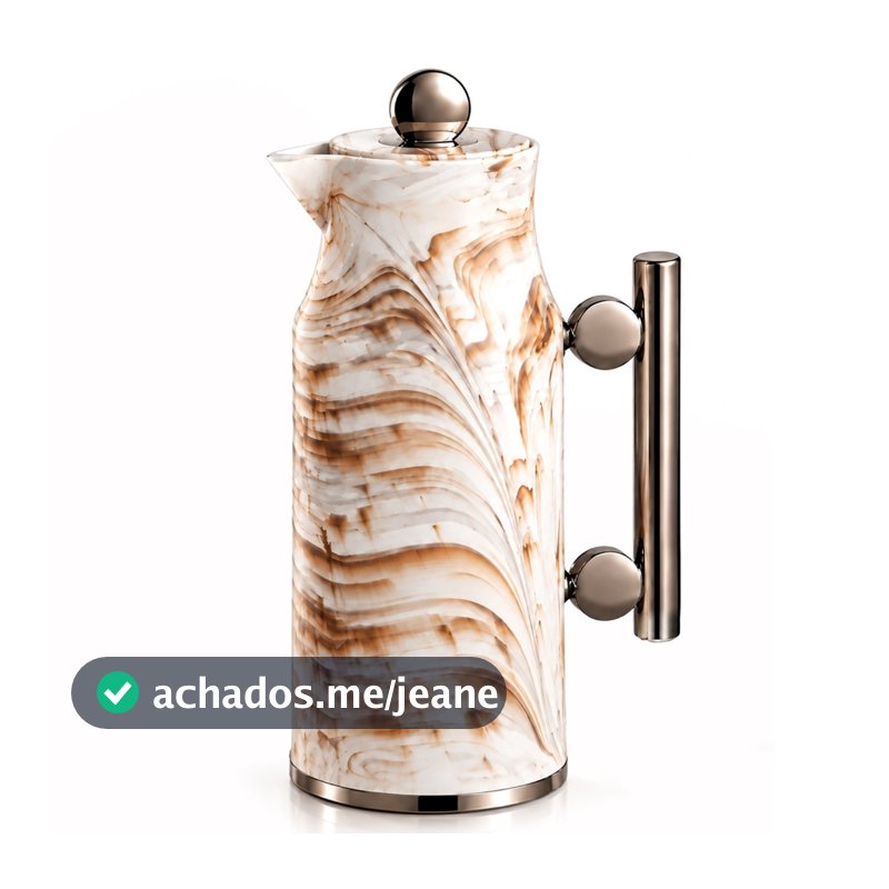 Garrafa Térmica Marmorizada Para Chá Água Suco Bebidas Quentes Frias Cantinho Do Café