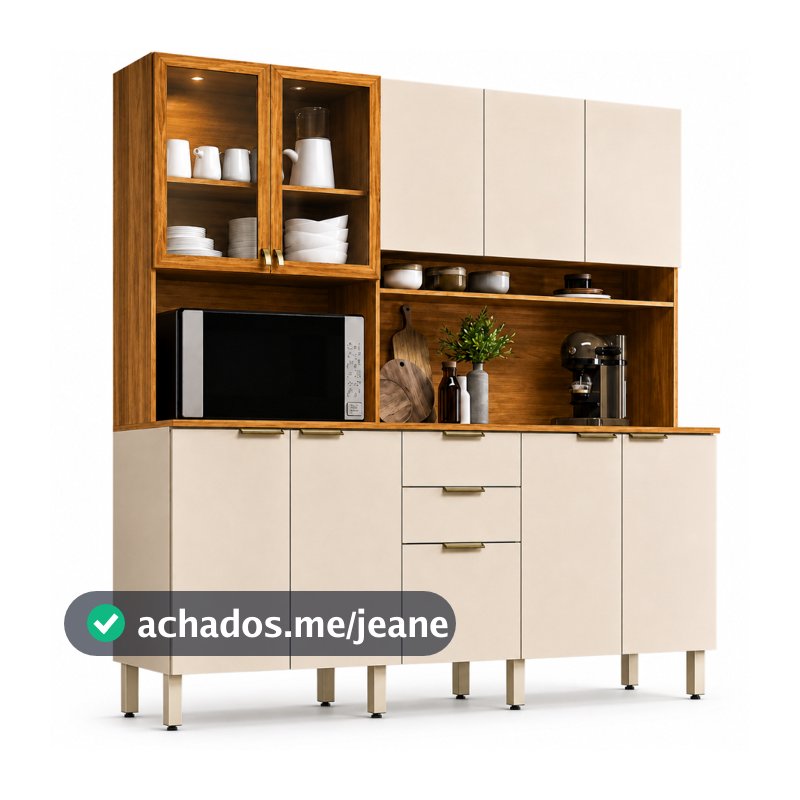 Cozinha Compacta 10 Portas 2 Gavetas Amora Demóbile