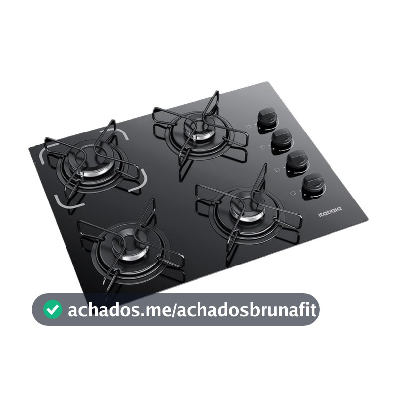Fogão Cooktop 4 Bocas Bivolt Itatiaia Essencial Preto