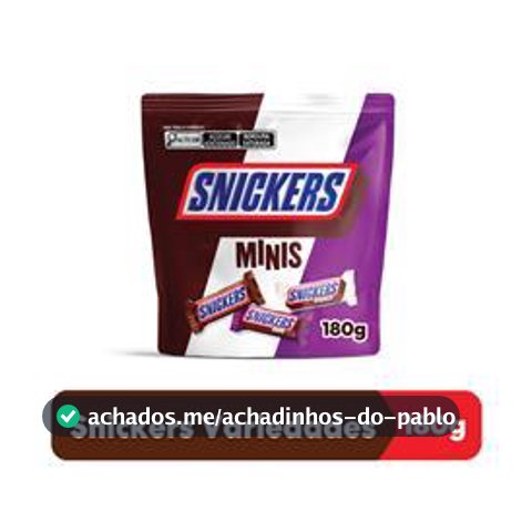 Chocolate Snickers Variedades Minis 180g