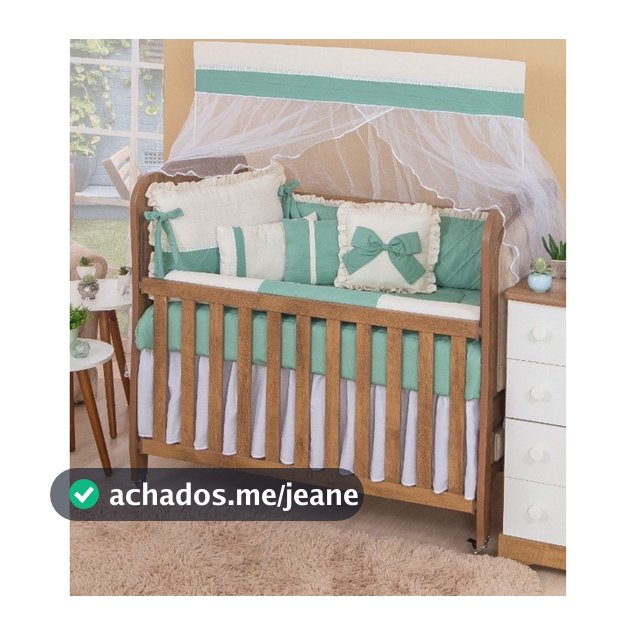 Kit Berço Antony  Berço 13 Peças para Bebe Menino