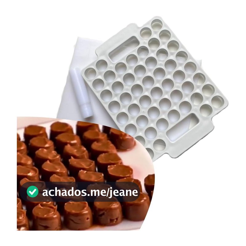 Placa Porcionadora 15g Brigadeiros - 50 Cavidades Caparroz